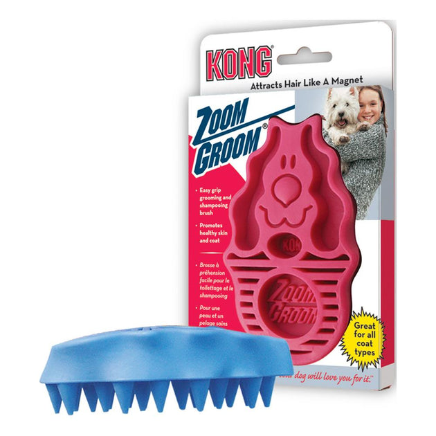 Kong Zoom Groom Brush – Orange Pet Dog Training