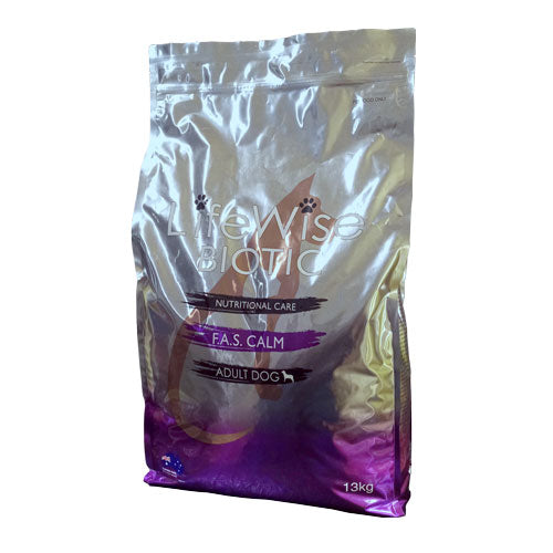LifeWise Pet Food - Adult Dog - BIOTIC F.A.S. Calm - with fish, lamb, rice, oats & veg 13 KG