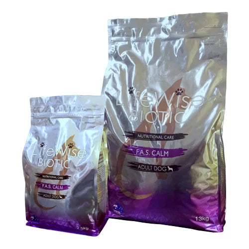 LifeWise Pet Food - Adult Dog - BIOTIC F.A.S. Calm - with fish, lamb, rice, oats & veg 2.5 & 13 KG Bags