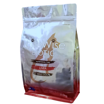 LifeWise Pet Food - Adult Dog - BIOTIC Liver - with chicken, barley, rice, egg & veg 2.5 KG bag