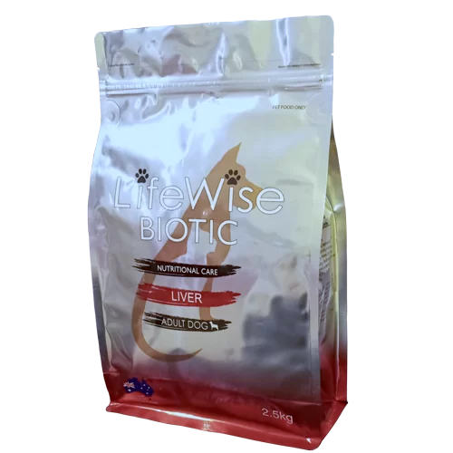 LifeWise Pet Food - Adult Dog - BIOTIC Liver - with chicken, barley, rice, egg & veg 2.5 KG bag