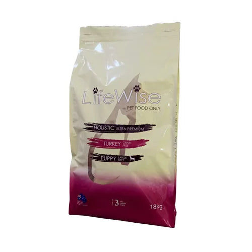 LifeWise Pet Food - Puppy / Adolescent Stage 3 - Turkey and veg (gf) large bites 18kg