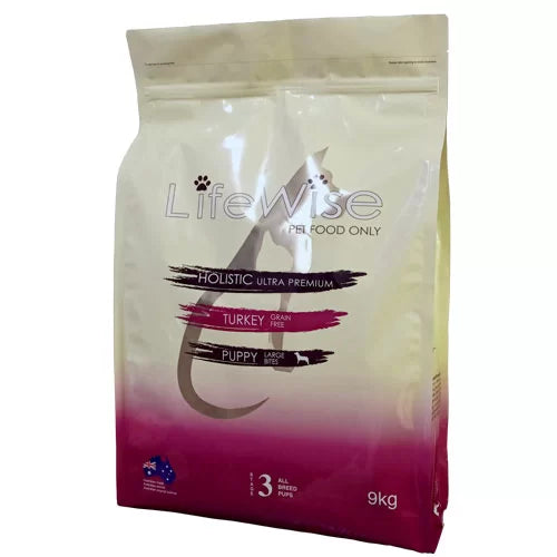 LifeWise Pet Food - Puppy / Adolescent Stage 3 - Turkey and veg (gf) large bites -9KG