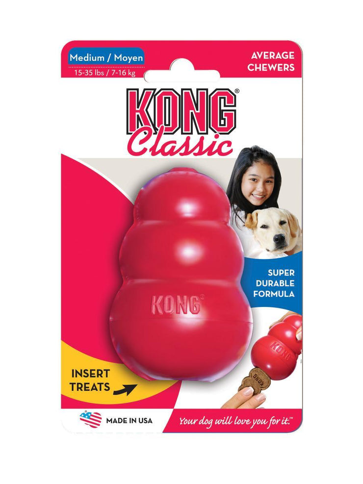 KONG Classic Dog Toy - Orange Pet Dog Training
