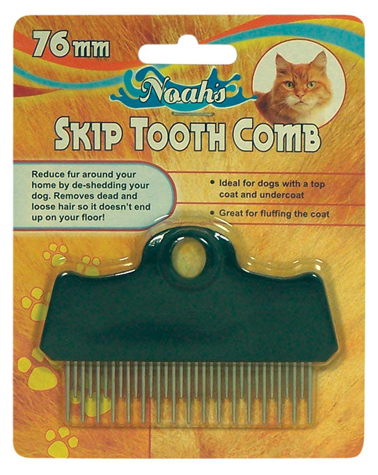 Noahs 76mm Skip Tooth Comb